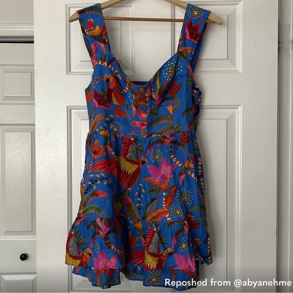 FARM Rio Colorful Tropical Mini Dress